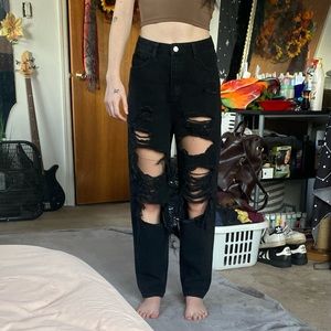 Black Ripped Jeans